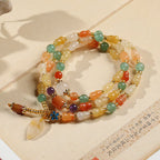 Fortune Jewel Golden Silk Jade Gourd Wealth Bracelet