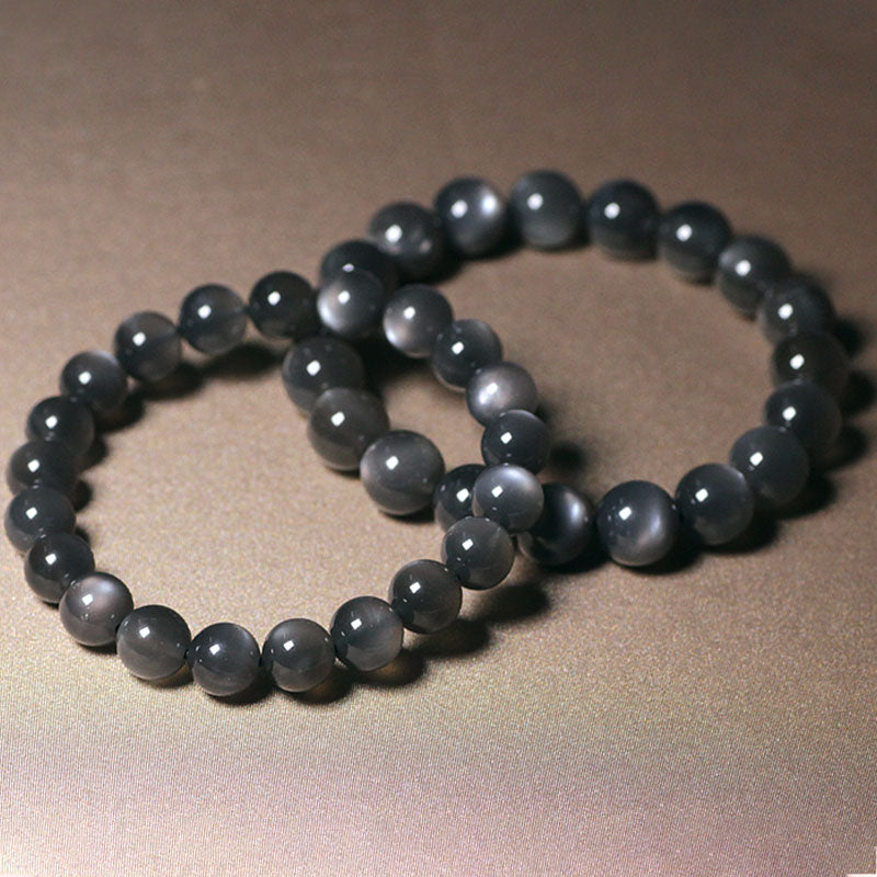 Fortune Jewel Natural Moonstone Positive Love Beads Bracelet