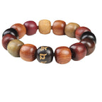 Fortune Jewel Tibet Various Wood Om Mani Padme Hum Purity Bracelet