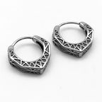 Fortune Jewel Viking Hoop Titanium Steel Balance Earrings