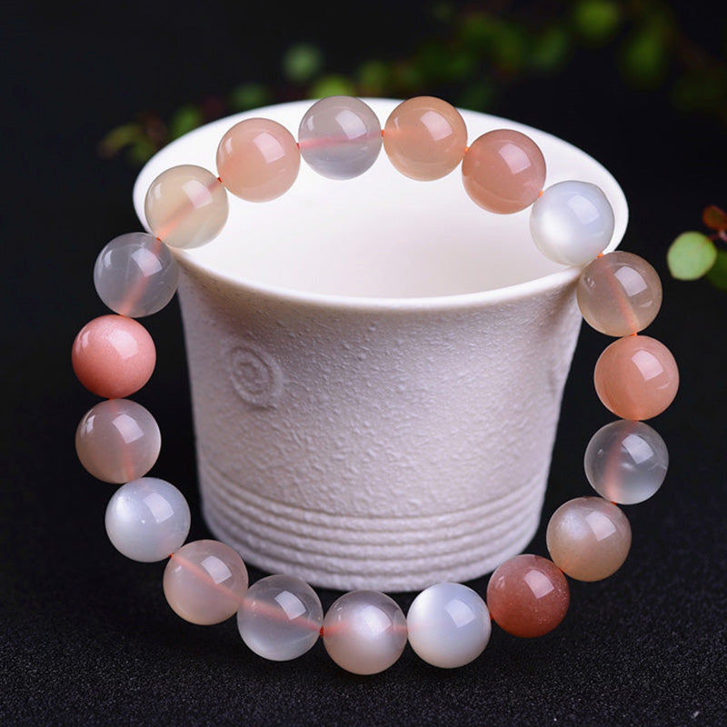 Fortune Jewel Natural Moonstone Wealth Positive Bracelet