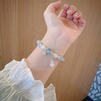 Fortune Jewel Cat's Eye Moonstone Butterfly Star Charm Support Bracelet