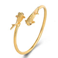 Fortune Jewel Double Koi Fish Copper Prosperity Wealth Bracelet