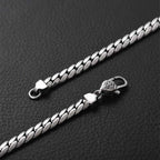 Fortune Jewel Double Dorje Vajra Strength Punk Copper Chain Bracelet Necklace