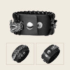 Fortune Jewel Dragon Leather Protection Weave Bracelet Fortune Jewel