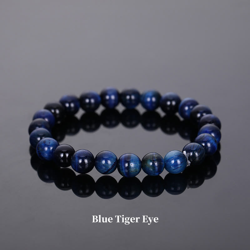 Fortune Jewel Natural Stone Quartz Healing Beads Bracelet