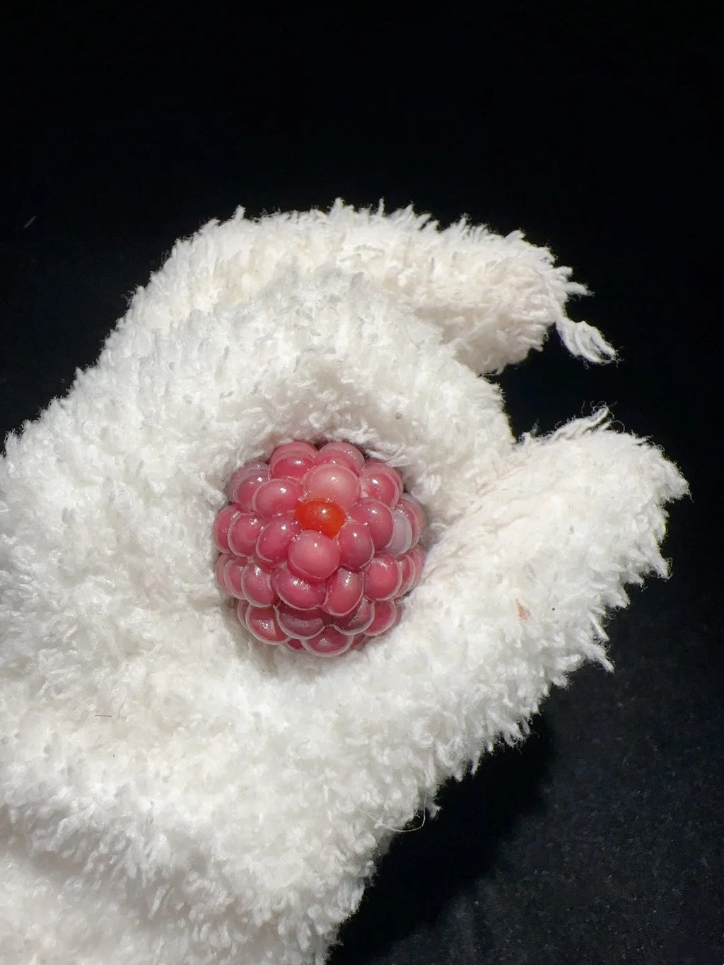 Matte Strawberry Pink Corn Charm
