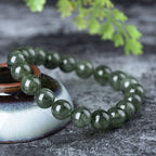 Fortune Jewel Natural Green Crystal Blessing Wealth Bracelet