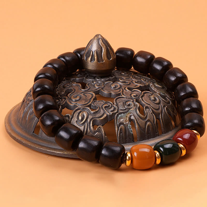 Fortune Jewel Ebony Wood Rosewood Peace Balance Bracelet