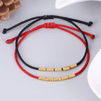 Fortune Jewel Handcrafted Copper Bead Protection Braided String Bracelet