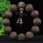 Fortune Jewel Chinese Zodiac Rosewood Ebony Copper Coin PiXiu Carved Warmth Bracelet