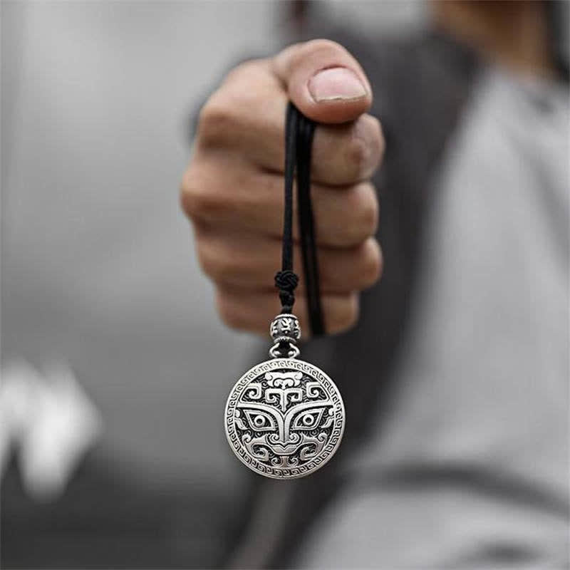 Fortune Jewel Lucky FengShui Mythological Creature Taotie Wealth Necklace Pendant