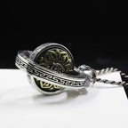 Fortune Jewel Tibetan Om Mani Padme Hum Double Dorje Vajra Rotatable Purity Peace Necklace Pendant