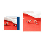 Fortune Jewel Copper Koi Fish Wealth Necklace Pendant Red Rope Bracelet Earrings Set