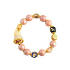 Fortune Jewel Tibetan Incense Ash Liuli Glass Bead Luck Protection Nine Tailed Fox Bracelet