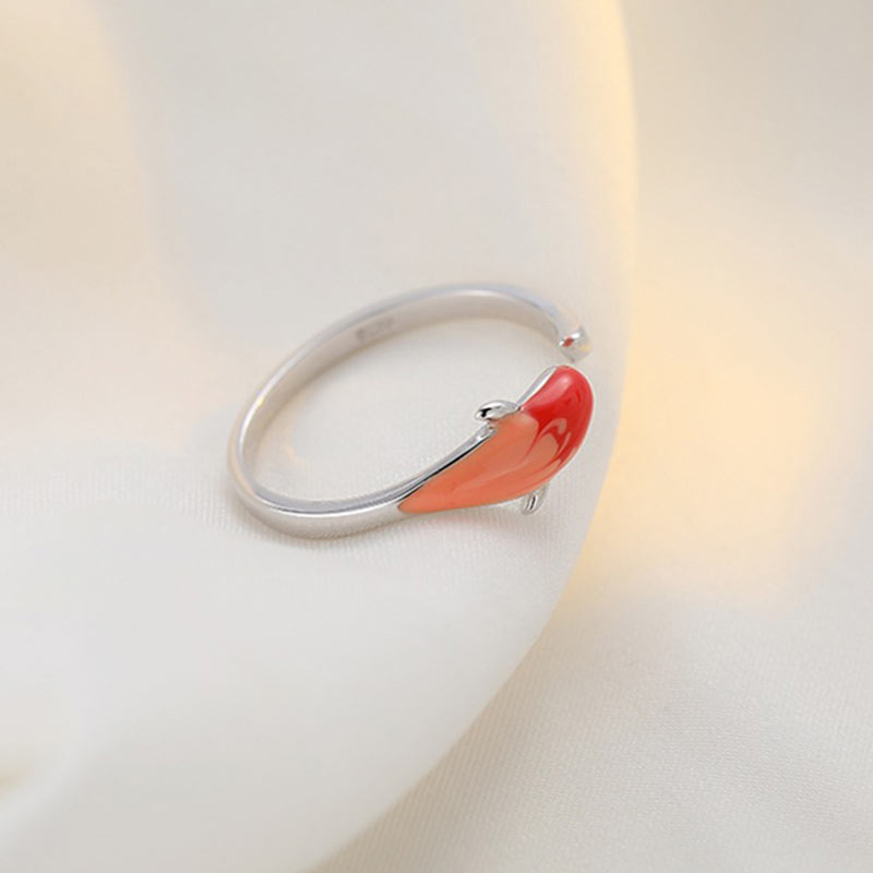 Fortune Jewel Koi Fish Copper Balance Luck Adjustable Ring