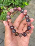 Light Purple Natural Bodhi Bead Bracelet for Fidgeting 14mm