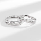 Fortune Jewel 925 Sterling Silver PiXiu Balance Adjustable Couple Ring