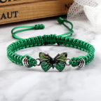 Fortune Jewel Butterfly Freedom Love String Charm Bracelet