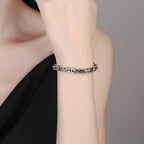 Fortune Jewel Dragon Om Mani Padme Hum Engraved Copper Luck Success Bracelet