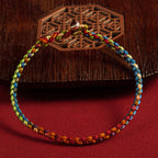 Fortune Jewel "May you be blessed with peace and safety in all four seasons" Lucky Multicolored Bracelet