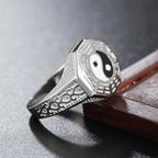 Yin Yang Symbol Copper Luck Ring Fortune Jewel