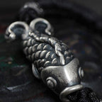 Fortune Jewel Silver Luck Koi Fish Braided String Bracelet