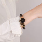 Fortune Jewel Ebony Wood Mountain Ghosts Spend Money Balance Bracelet