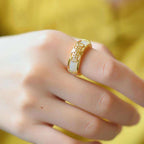 Fortune Jewel White Jade Luck Ring Necklace