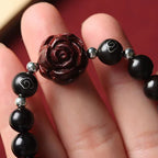 Fortune Jewel Small Leaf Red Sandalwood Sooth Bracelet