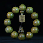 Fortune Jewel Tibetan Green Sandalwood Cure Bracelet