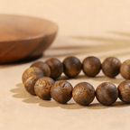 Natural Hainan Agarwood Round Bead Bracelet for Men and Women