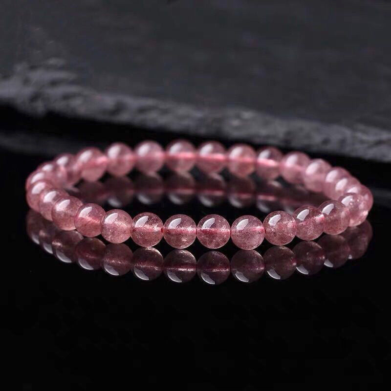 Fortune Jewel Natural Rose Quartz Love Caring Bracelet