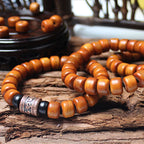 Fortune Jewel Tibetan Bone Beads Om Mani Padme Hum Strength Bracelet