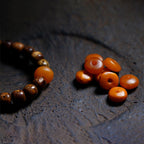 Fortune Jewel Tibetan Bodhi Seed Amber Dzi Bead Agate Zakiram Goddess of Wealth Beads Triple Wrap Bracelet