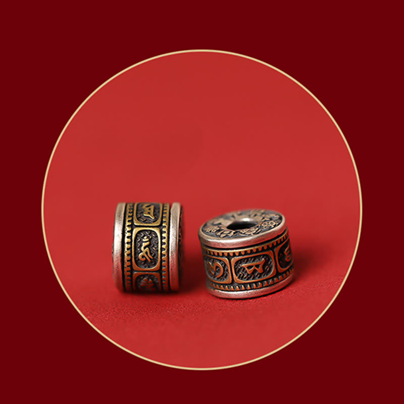 Fortune Jewel 925 Sterling Silver Chinese Zodiac Natal Buddha Cinnabar Om Mani Padme Hum Calm Bracelet