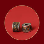 Fortune Jewel 925 Sterling Silver Chinese Zodiac Natal Buddha Cinnabar Om Mani Padme Hum Calm Bracelet