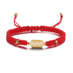 Buddha & Karma 888 Wealth Luck Angel Number Bracelet