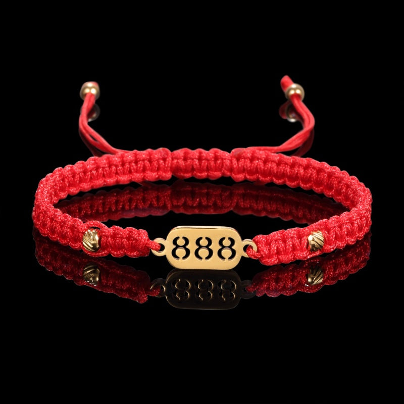 Buddha & Karma 888 Wealth Luck Angel Number Bracelet