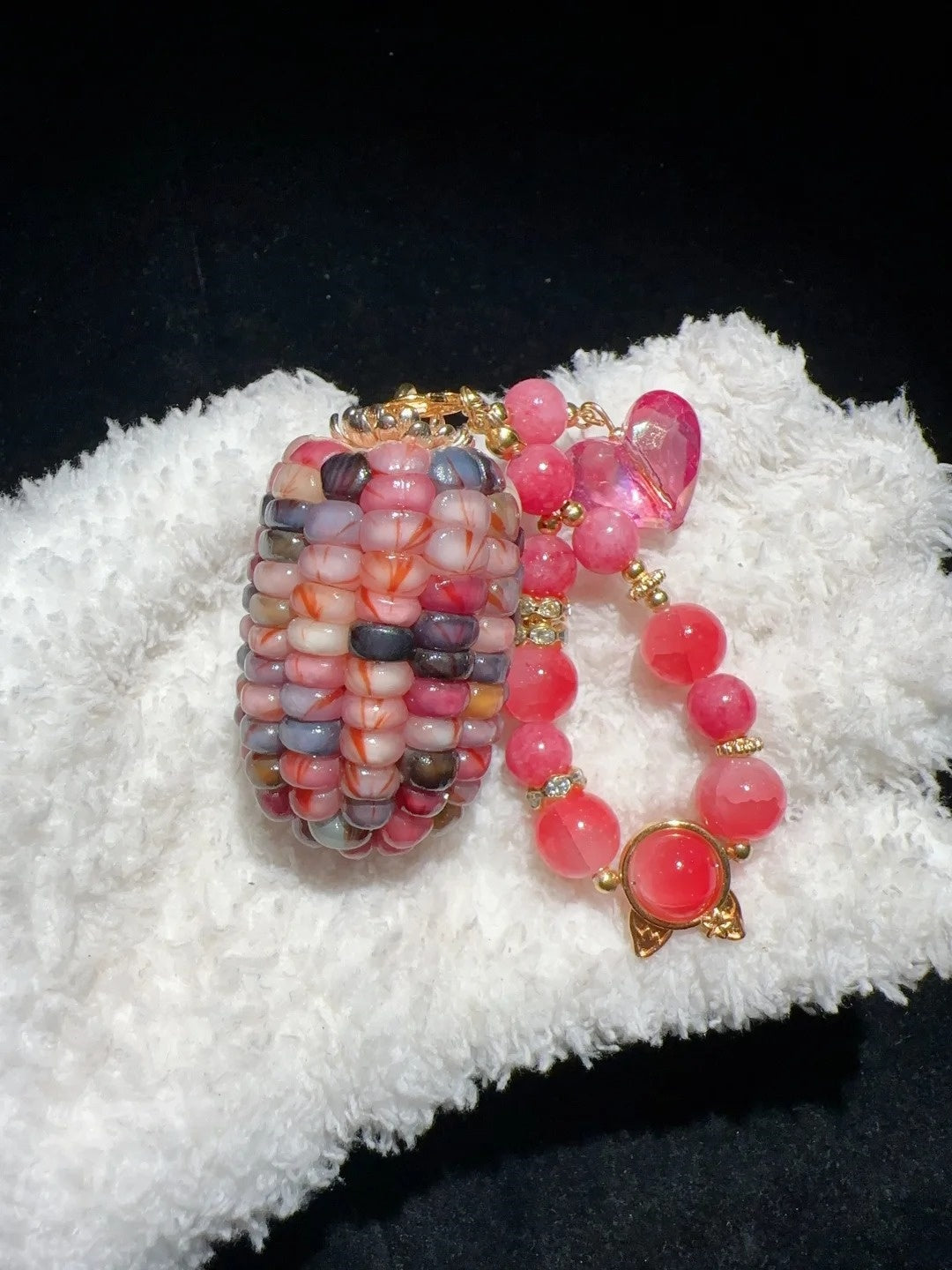 Colorful Cute Chubby Natural Handmade Corn Charms for Fidgeting