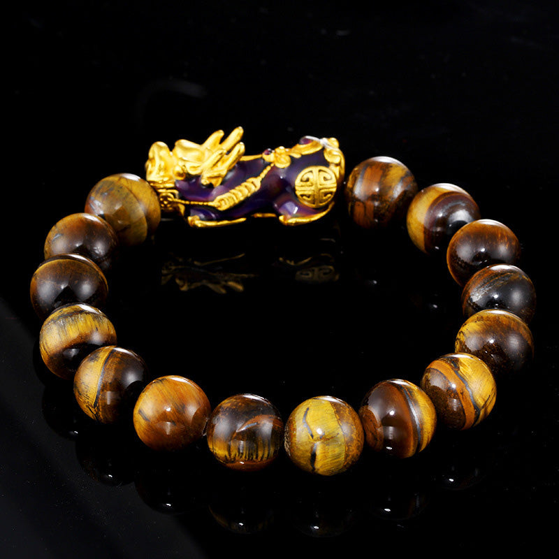 Fortune Jewel  Tibetan Handcrafted Tiger Eye Feng Shui Bracelet