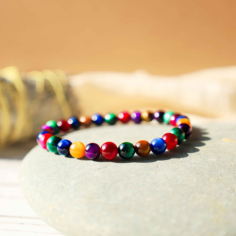 Fortune Jewel Tiger Eye Resolve Courage Bracelet