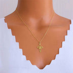 Fortune Jewel Lotus Luck Wealth Necklace Pendant