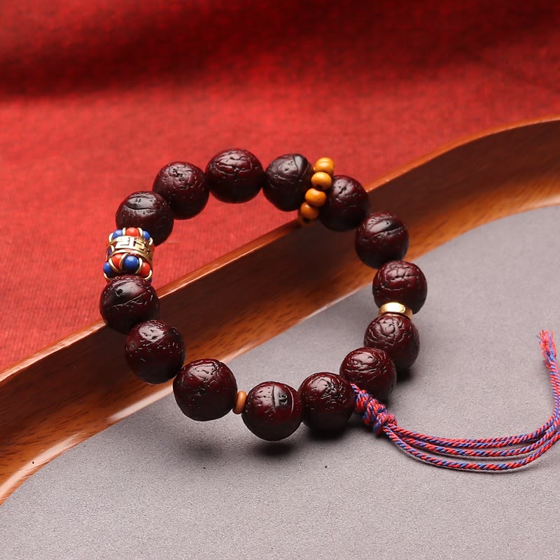 Fortune Jewel Bodhi Seed Bead Peace Calm Tassel Bracelet