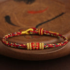 Fortune Jewel Handmade Colorful Rope King Kong Knot Braided Luck Bracelet