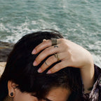 Fortune Jewel Simple Design Copper Luck Adjustable Ring