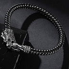 Fortune Jewel Dragon Titanium Steel Protection Luck Bracelet Fortune Jewel