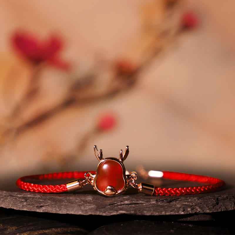 ❗❗❗A Flash Sale- Fortune Jewel 925 Sterling Silver Year of the Dragon Natural Red Agate Dragon Attract Fortune Fu Character Strength Bracelet Necklace Pendant Earrings