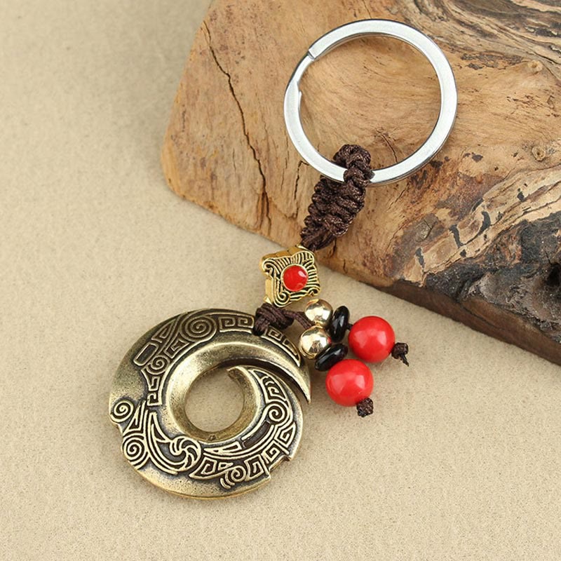 Fortune Jewel Good Luck Fortune Copper Wealth Key Chain