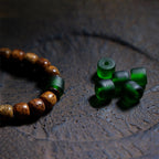Fortune Jewel Tibetan Bodhi Seed Amber Dzi Bead Agate Zakiram Goddess of Wealth Beads Triple Wrap Bracelet
